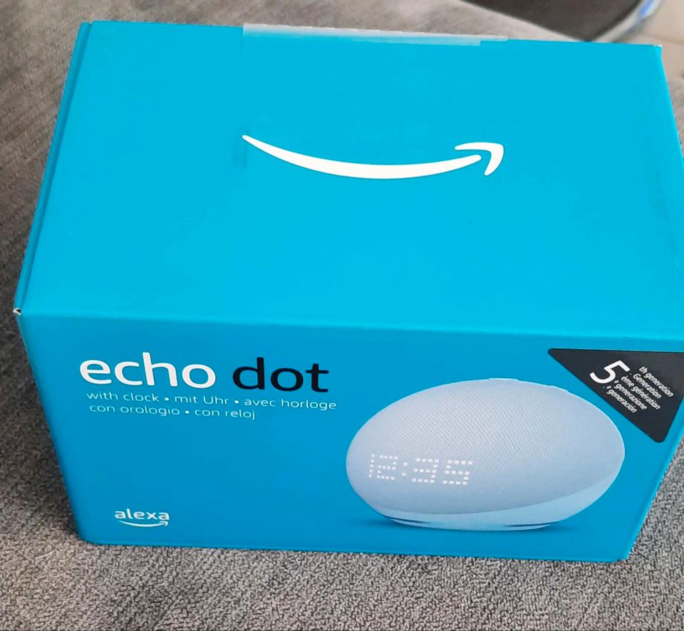 Alexa Echo Dot 5.Generation 2022 mit Uhr Neu & OVP in Lauchringen