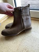 Stiefeletten Cox in braun mit Schlangenoptik Saarland - Homburg Vorschau