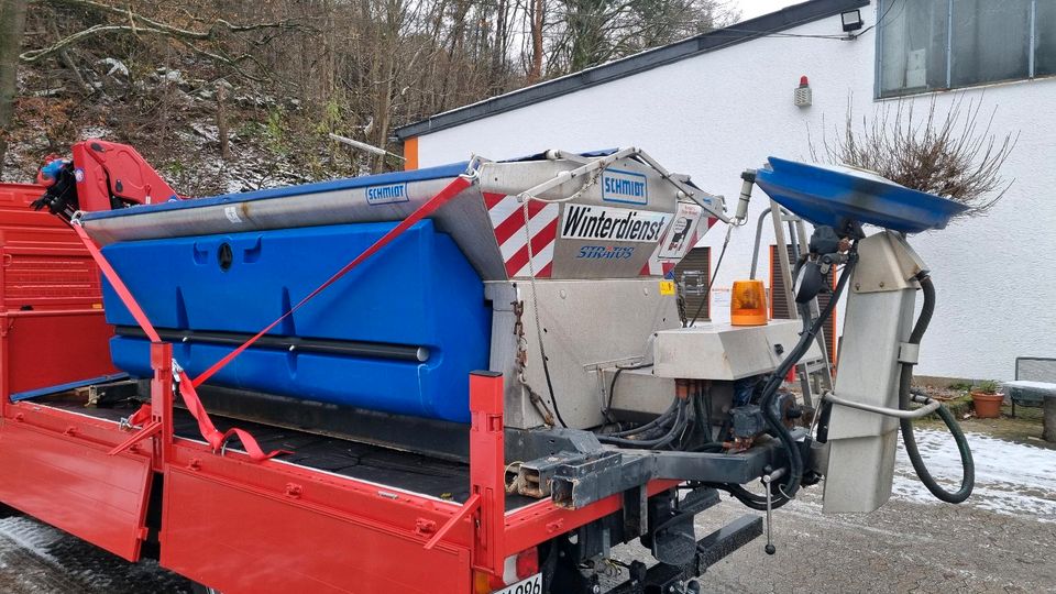 Schmidt Edelstahl V4A Salzstreuer 4m3 Stratos FS30 Salzsilo Küpper weisser Winterdienst Schmidt Schneepflug in Selters