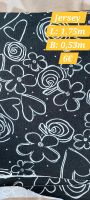 Jersey Stoff schwarz mit weißen Blumen Rheinland-Pfalz - Kinderbeuern Vorschau
