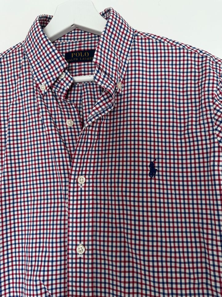 Ralph Lauren Hemd, Herren, Männer, S, rot, blau in Marl