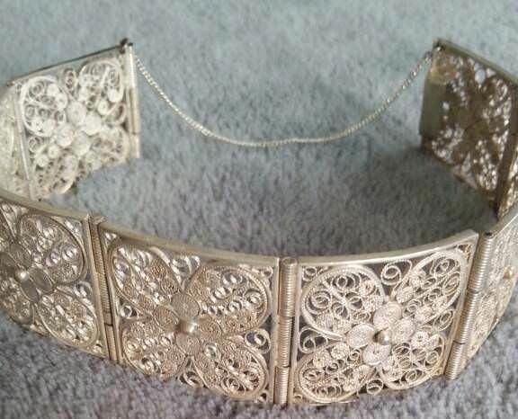 800 Silber Armband /filigran prächtige verziehung Vintage alt in Rosenberg