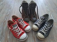 3x Converse All Star Chucks | Gr. 38 | rot/braun/blau Bayern - Schnaittach Vorschau