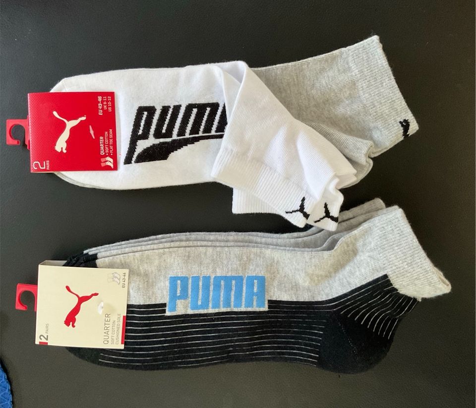 2 x 2 Paar Puma Quarter Socks Socken Gr. 43-46 neu in Schwäbisch Hall