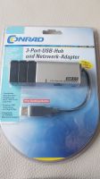 3-Port-USB-Hub und Netzwerk-Adapter OVP Schleswig-Holstein - Flintbek Vorschau