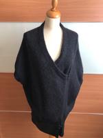 Strickjacke, Drykorn, Wolle + Leder, Oversize, Anthrazit Hessen - Hünfeld Vorschau