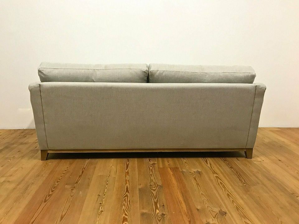 Hjort Knudsen Sofa Dreisitzer Stoffbezug Hell Grau Danish Design in Köln