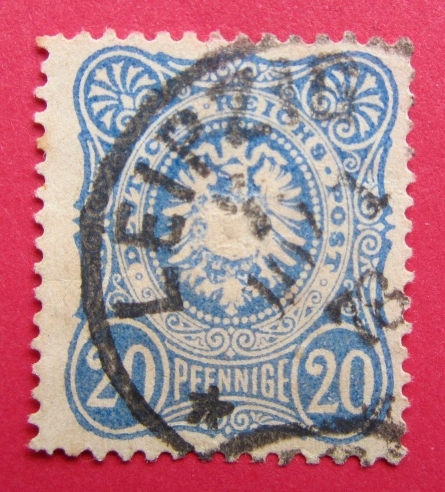 Deutsche Reichspost - 1875 ? - 20 Pfennig – gestempelt in Selb