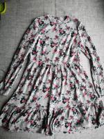 graues Blumenkleid von Orsay Größe 36. Nordrhein-Westfalen - Leverkusen Vorschau