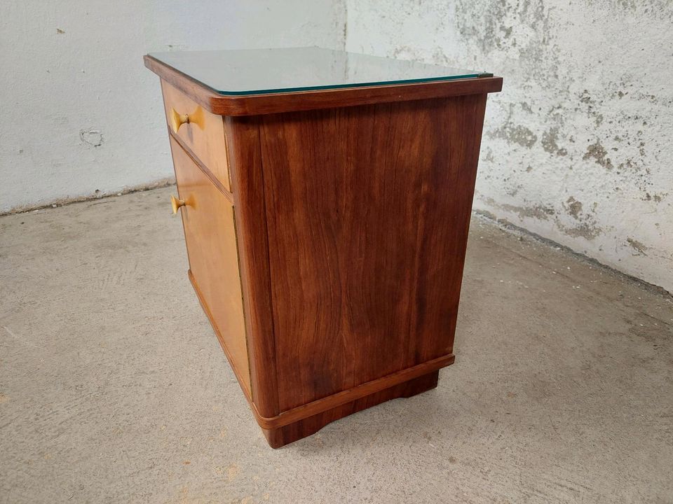 Vintage Nachtschrank Nachttisch Kommode 60er 70er DDR Retro in Leipzig