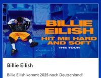 BILLIE EILISH: HIT ME HARD AND SOFT: THE TOUR Berlin 9.5.25 Brandenburg - Potsdam Vorschau