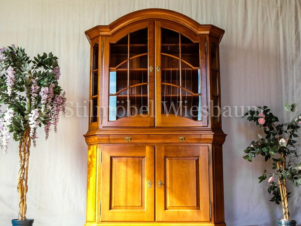 Nr.1332a Scholtissek Vitrine Schrank Kirsche Birke vollmassiv in Wiesbaum