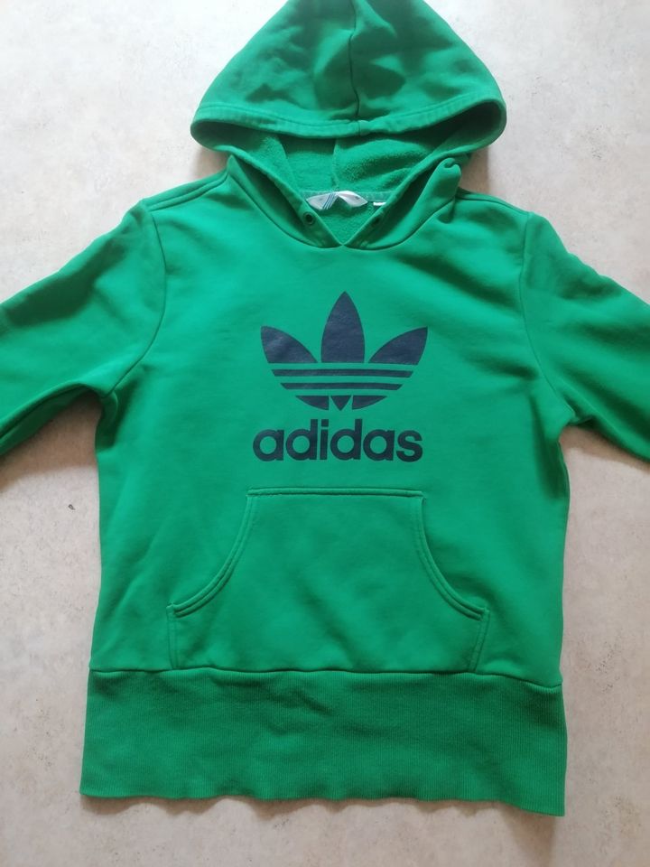 Adidas Damen Hoodie grün Größe 42 (40) Kapuzenpullover in Herrnburg