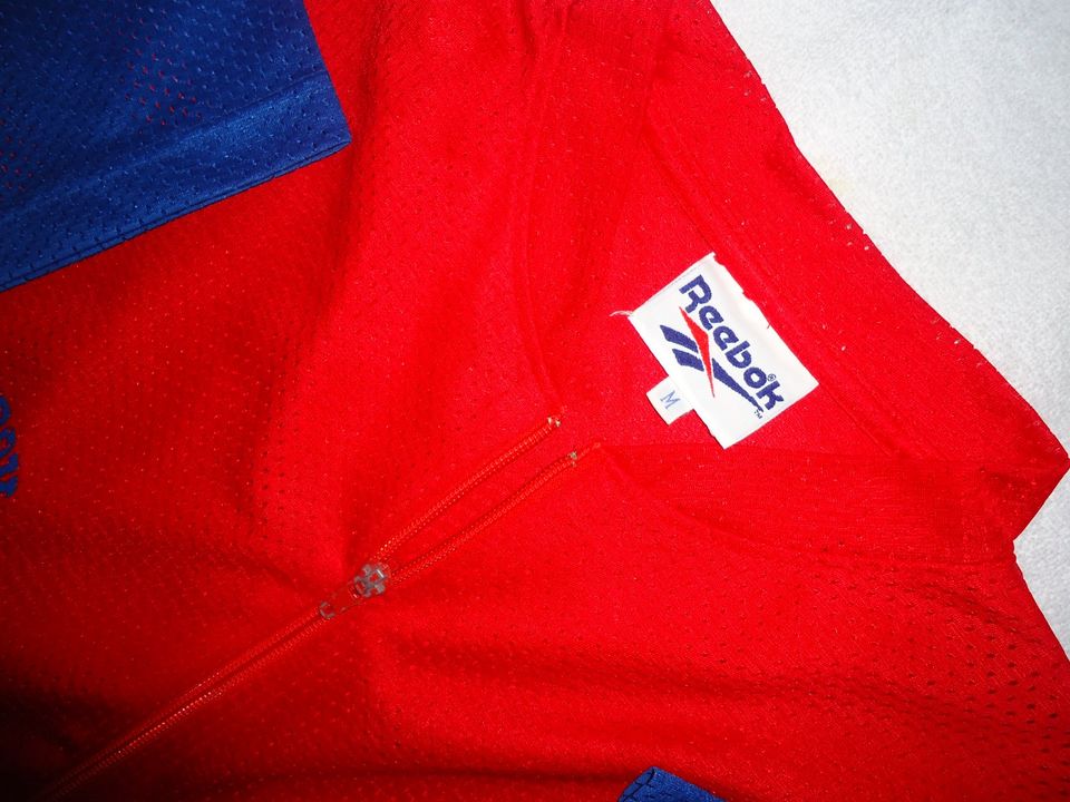 REEBOK Vintage 90er Trikot mit Reißverschluss. Gr. L  TOP in Ronnenberg