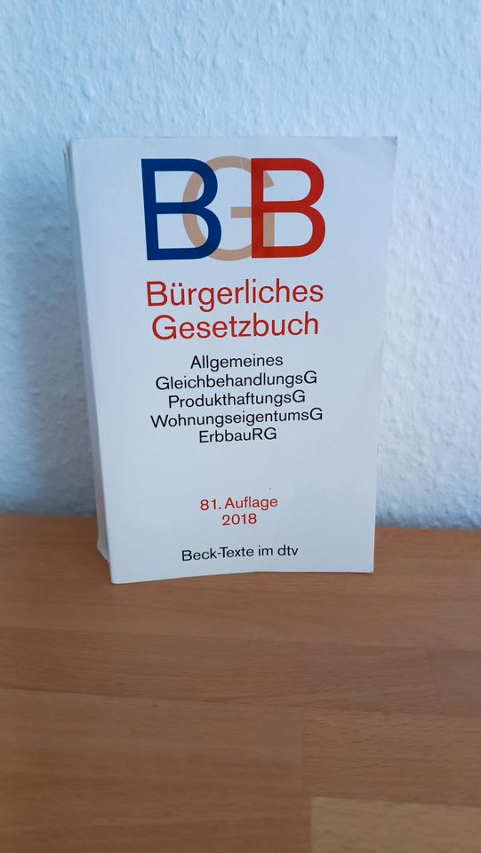 Bürgerliches Gesetzbuch, 81. Auflage in Bremen