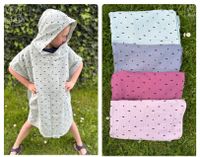 Musselin Badeponcho Kapuzenhandtuch Kinder Hai handmade 1-9 Jahre Frankfurt am Main - Kalbach Vorschau