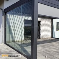 Glasschiebewand Glaswand Glasschiebetür Windschutz 1,5 m x 2 m Hessen - Nauheim Vorschau