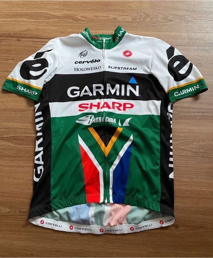 Castelli Team Garmin Sharp Cervelo Trikot XXL Meister Südafrika in Rhede