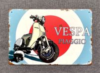 Retro Blechschild Deko Schild Vintage 30x20cm Vespa *Neu* Baden-Württemberg - Walddorfhäslach Vorschau