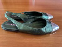 Wunderschöne PRADA Luxus Leder Flats kleid Ballerinas grün 37 Frankfurt am Main - Dornbusch Vorschau