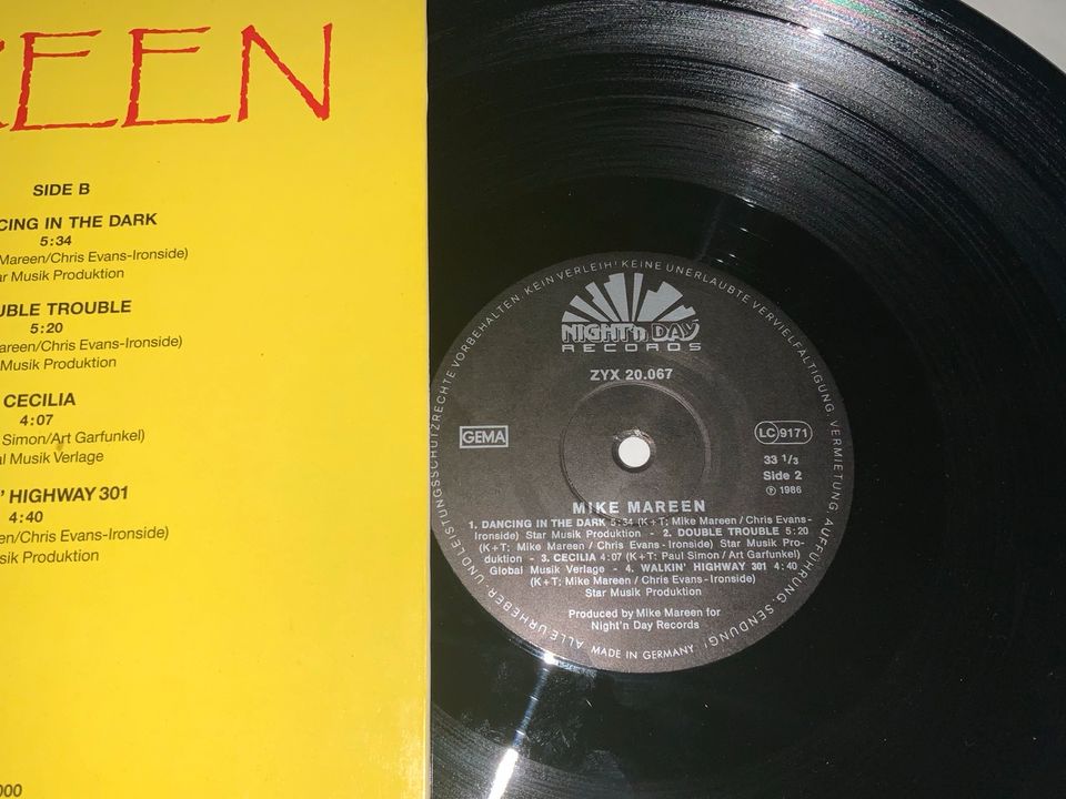 Mike Mareen - Orig. Vinyl 86 ZYX Dance Control ++ RAR Fancy in Neu Wulmstorf