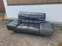 Rolf Benz Sofa Couch Leder vintage grau retro 80er 90er Frankfurt am Main - Niederursel Vorschau