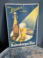 Sudenburger Bier Werbeschild Pappschild Antik Brauerei Magdeburg Sachsen-Anhalt - Magdeburg Vorschau