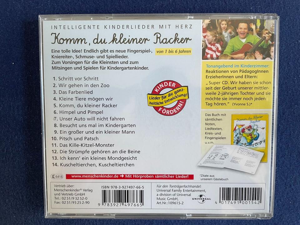 Detlev Jöcker: Komm, du kleiner Racker CD und Liederbuch *top* in Hamburg