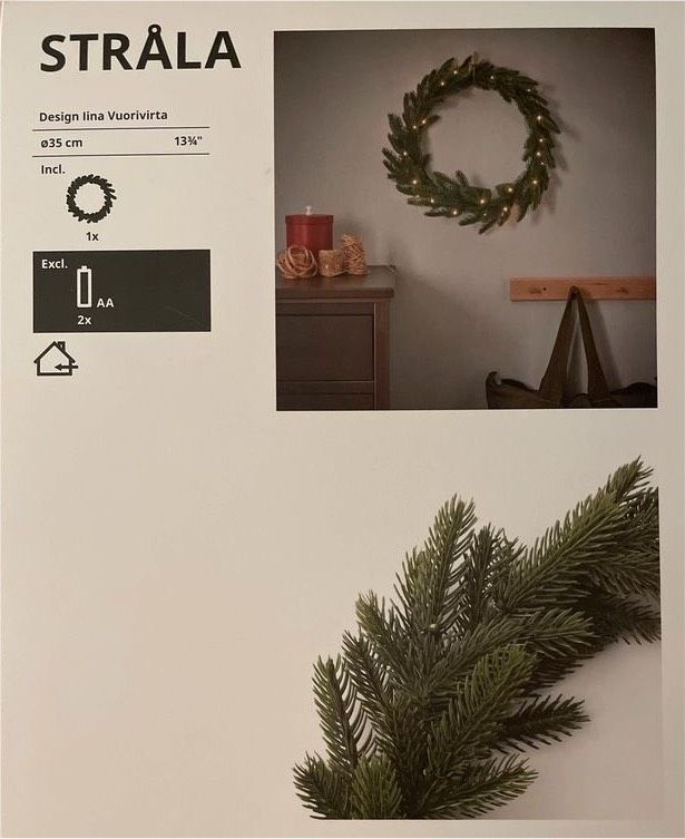 Weihnachtskranz von Ikea * STRÅLA* in Bremen