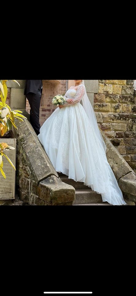 gelinlik kleid elbise hochzeitskleid np 1800 euro hochzeit kleid in Dillingen (Saar)