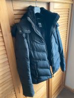 Schwarze Steppjacke von ZARA mit Teddyfell und Kapuze in Größe XS München - Schwabing-West Vorschau