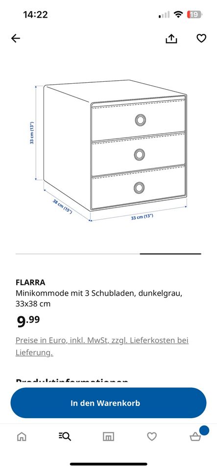 Ikea Flarra Schubladeneinsatz Kallax in Elze