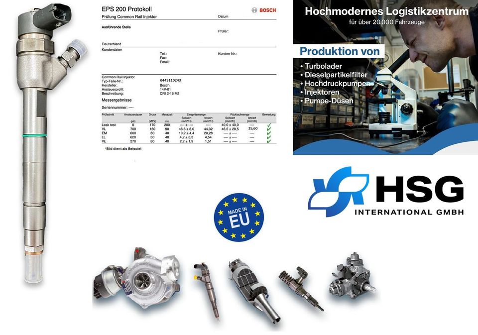 Injektor Prüfung Turbolader DPF Reinigung AGR HDP PDE Reparatur in Ötigheim