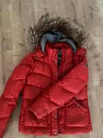 Tommy Hilfiger S rot Jacke mit Fellkragen Bayern - Adelsdorf Vorschau