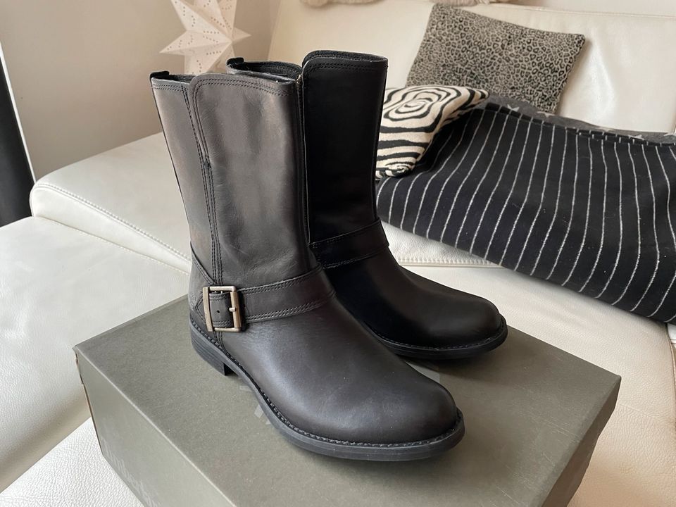 TIMBERLAND Savin Hill Mid 37,5 Leder Stiefeletten Chelsea Stiefel in Heidesheim