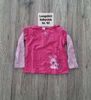 Pinkes Longshirt mit Hase von baby club Gr. 92 Niedersachsen - Lehre Vorschau