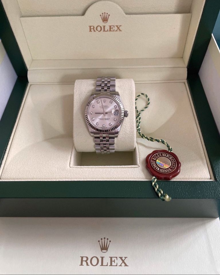 Rolex lady datejust 31 mm diamond Diamant oyster perpetual in München