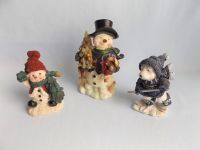 3 weihnachtl. Deko Figuren 2x Schneemann + Eisbär Polyresin ~ NEU Baden-Württemberg - Freiburg im Breisgau Vorschau