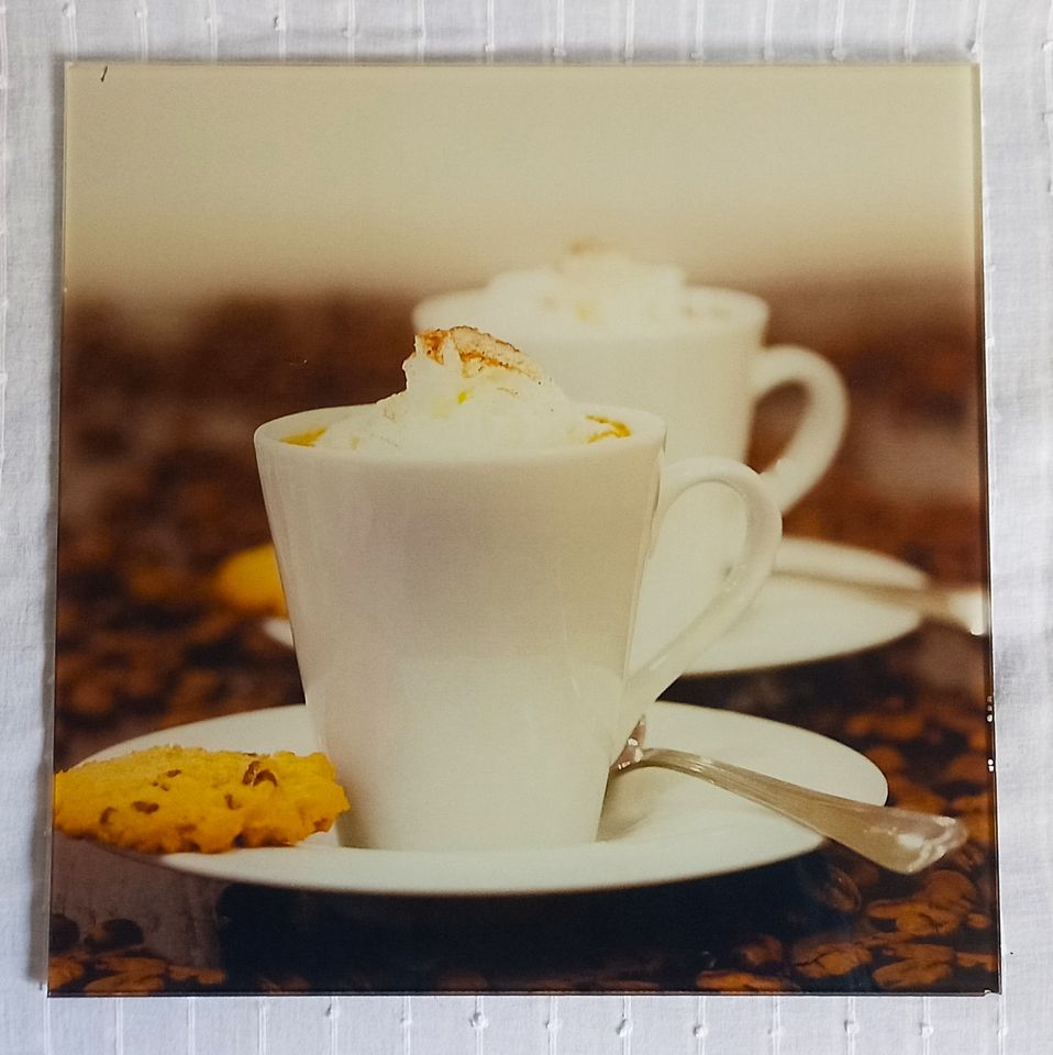 EUROGRAPHICS Art-Glas GLASBILD "KAFFEE-ZEIT" 30x30cm 2 Bilder SET in München