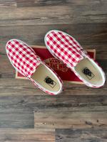 Vans Classic Slip On Racing Red/True kariert Rot Weiß Gr. 43 Nordrhein-Westfalen - Marl Vorschau
