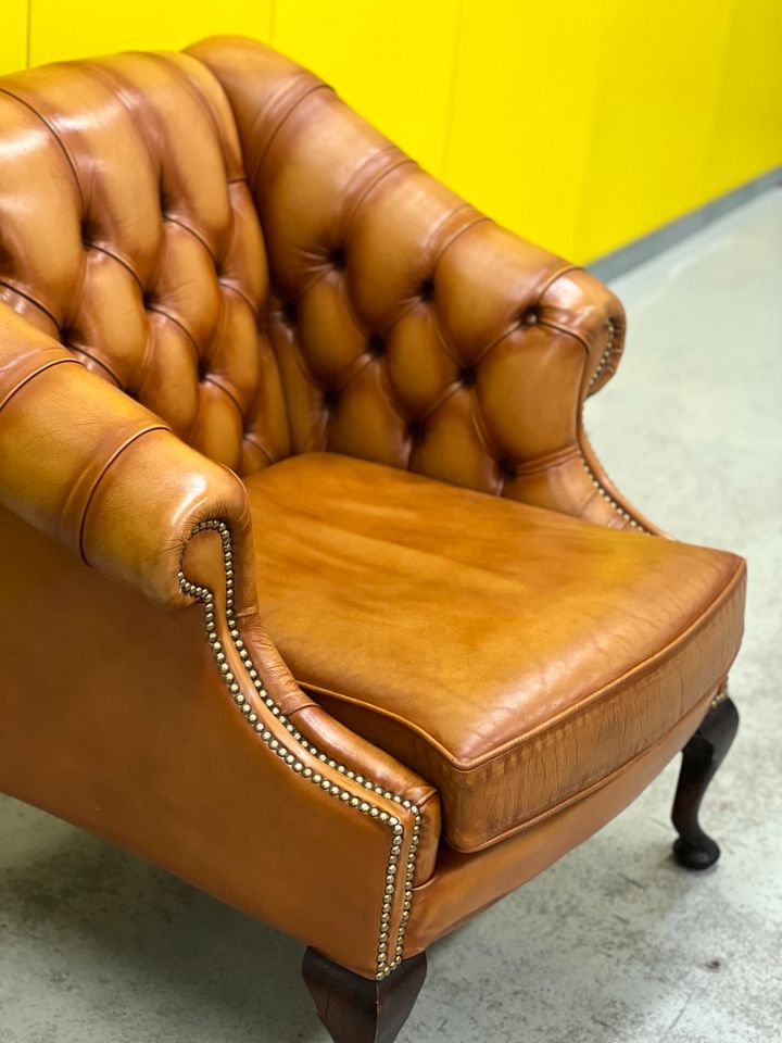 Original Englische Chesterfield Sessel. RETRO-ANTIK in Ratingen