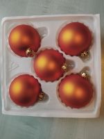 Christbaumschmuck 5x Kugeln schönes orange matt-glänzend Rheinland-Pfalz - Meisenheim Vorschau