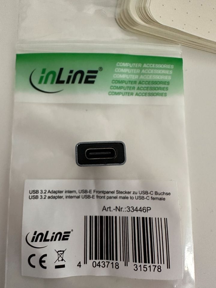 USB 3.2 Adapter / USB-E Mainboard-Port zu USB-C Buchse in Mainz