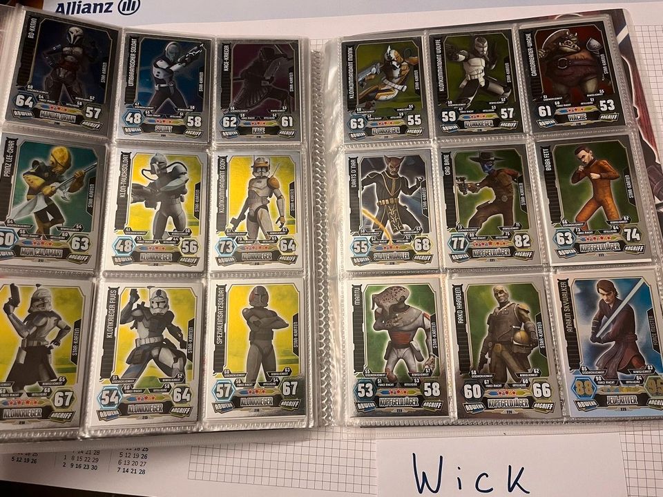 Star Wars Force Attax Serie 3 Clone Wars (komplett) in Preetz