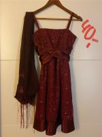 Kleid Bordeaux Glitzer mit Stola 36 kurz Nordrhein-Westfalen - Wetter (Ruhr) Vorschau