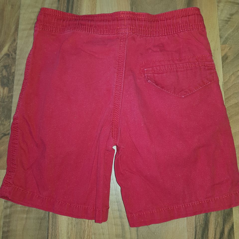 Shorts pull on Schlupfhose Schlupfjeans ROT G.98 kurze Hose Jeans in Freiberg