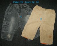 Kleiderpaket 35 - Jeans Gr. 74 Hessen - Rödermark Vorschau
