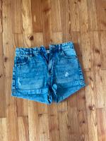 Kurze dunkelblaue High waist Hose(siehe Bilder) Bayern - Naila Vorschau