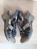 Rieker Schuhe Sommerschuhe Sandalette Sandale  grau Gr. 39 Bayern - Königsbrunn Vorschau