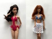 Barbie Kleidung,3St-Badeanzug,Bikini,Pareo.Neu.Handarbeit Hessen - Bad Nauheim Vorschau
